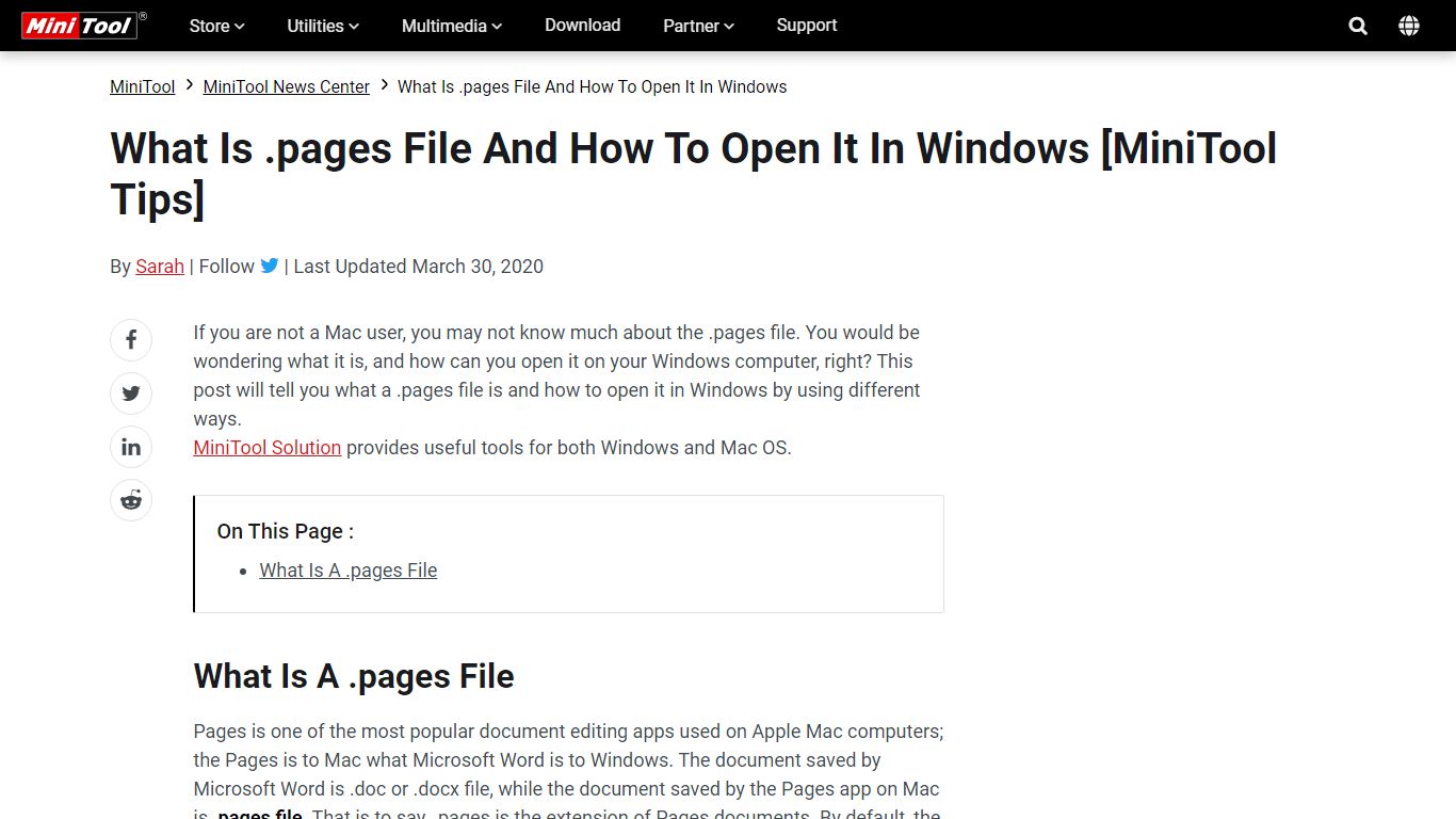 What Is .pages File And How To Open It In Windows - MiniTool
